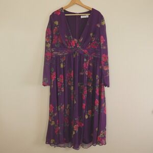 Mac Duggal Dress Midi‎ Ruched Front Twist Gown